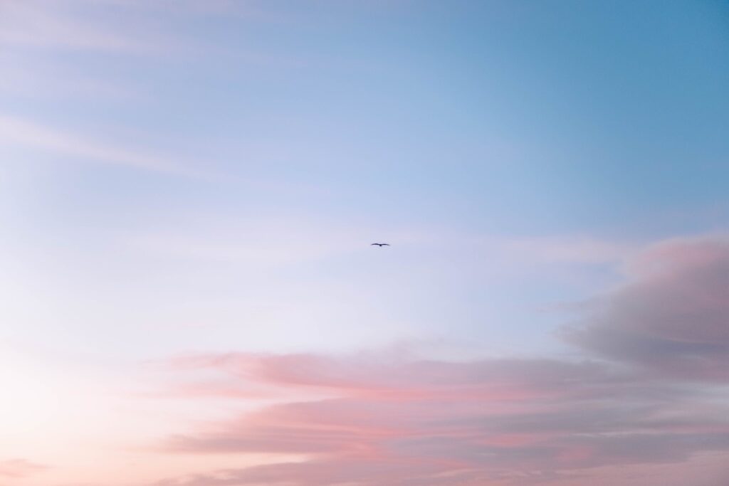 茜色の空